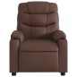 vidaXL Sillón de masaje reclinable cuero sintético marrón vidaXL Sillón de masaje reclinable cuero sintético marrón