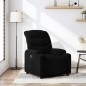 vidaXL Sillón reclinable de tela negro