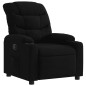 vidaXL Sillón reclinable de tela negro