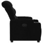 vidaXL Sillón reclinable de tela negro
