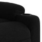 vidaXL Sillón reclinable de tela negro