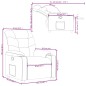 vidaXL Sillón reclinable de tela negro