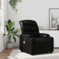 vidaXL Sillón de masaje reclinable cuero sintético negro