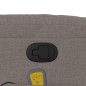 vidaXL Sillón de masaje reclinable de tela gris taupé vidaXL Sillón de masaje reclinable de tela gris taupé
