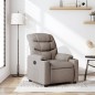 vidaXL Sillón reclinable de tela gris taupe vidaXL Sillón reclinable de tela gris taupe