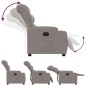 vidaXL Sillón reclinable de tela gris taupe vidaXL Sillón reclinable de tela gris taupe