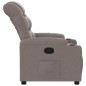 vidaXL Sillón reclinable de tela gris taupe vidaXL Sillón reclinable de tela gris taupe