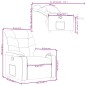 vidaXL Sillón reclinable de tela gris taupe vidaXL Sillón reclinable de tela gris taupe