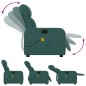 vidaXL Sillón de masaje reclinable de tela verde oscuro vidaXL Sillón de masaje reclinable de tela verde oscuro