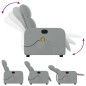 vidaXL Sillón reclinable de masaje de tela gris claro vidaXL Sillón reclinable de masaje de tela gris claro
