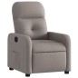 vidaXL Sillón reclinable de tela gris taupe