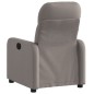 vidaXL Sillón reclinable de tela gris taupe