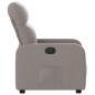 vidaXL Sillón reclinable de tela gris taupe