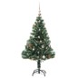 vidaXL Árbol de Navidad artificial con 150 LEDs bolas y nieve 120 cm vidaXL Árbol de Navidad artificial con 150 LEDs bolas y nieve 120 cm