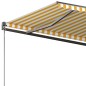 vidaXL Toldo de pie automático amarillo y blanco 300x250 cm vidaXL Toldo de pie automático amarillo y blanco 300x250 cm