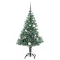 vidaXL Árbol de Navidad artificial con 150 LEDs bolas y nieve 150 cm vidaXL Árbol de Navidad artificial con 150 LEDs bolas y nieve 150 cm