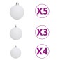 vidaXL Árbol de Navidad artificial con 150 LEDs bolas y nieve 150 cm vidaXL Árbol de Navidad artificial con 150 LEDs bolas y nieve 150 cm