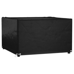 vidaXL Funda para muebles de jardín 8 ojales cuadrada 132x132x80 cm