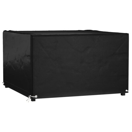 vidaXL Funda para muebles de jardín 8 ojales cuadrada 132x132x80 cm
