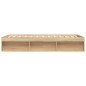 vidaXL Estructura de cama roble Sonoma 140x190 cm vidaXL Estructura de cama roble Sonoma 140x190 cm