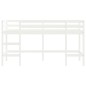 vidaXL Cama alta de niños escalera madera maciza pino blanco 90x200 cm vidaXL Cama alta de niños escalera madera maciza pino blanco 90x200 cm