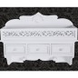 Estante de pared con 3 cajones 2 ganchos Estante de pared con 3 cajones 2 ganchos