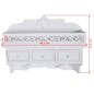 Estante de pared con 3 cajones 2 ganchos Estante de pared con 3 cajones 2 ganchos