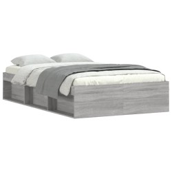 vidaXL Estructura de cama gris Sonoma 120x190 cm