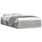 vidaXL Estructura de cama gris Sonoma 120x190 cm