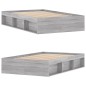 vidaXL Estructura de cama gris Sonoma 120x190 cm