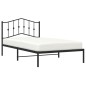 vidaXL Estructura de cama con cabecero metal negro 107x203 cm vidaXL Estructura de cama con cabecero metal negro 107x203 cm