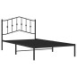 vidaXL Estructura de cama con cabecero metal negro 107x203 cm vidaXL Estructura de cama con cabecero metal negro 107x203 cm