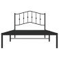vidaXL Estructura de cama con cabecero metal negro 107x203 cm vidaXL Estructura de cama con cabecero metal negro 107x203 cm