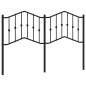 vidaXL Cabecero de metal negro 140 cm