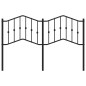 vidaXL Cabecero de metal negro 140 cm