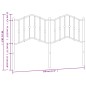 vidaXL Cabecero de metal negro 140 cm