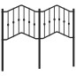 vidaXL Cabecero de metal negro 120 cm