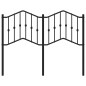 vidaXL Cabecero de metal negro 120 cm