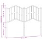 vidaXL Cabecero de metal negro 120 cm