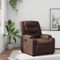 vidaXL Sillón reclinable de cuero sintético marrón vidaXL Sillón reclinable de cuero sintético marrón