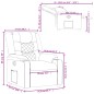 vidaXL Sillón reclinable de cuero sintético marrón vidaXL Sillón reclinable de cuero sintético marrón