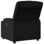 vidaXL Sillón de masaje reclinable cuero sintético negro