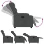 vidaXL Sillón reclinable de tela gris oscuro vidaXL Sillón reclinable de tela gris oscuro
