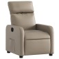 vidaXL Sillón reclinable de cuero sintético color capuchino