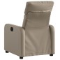 vidaXL Sillón reclinable de cuero sintético color capuchino