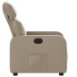 vidaXL Sillón reclinable de cuero sintético color capuchino