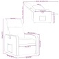vidaXL Sillón reclinable de cuero sintético color capuchino