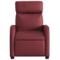 vidaXL Sillón de masaje reclinable cuero sintético rojo tinto