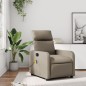 vidaXL Sillón de masaje reclinable cuero sintético color capuchino vidaXL Sillón de masaje reclinable cuero sintético color capuchino