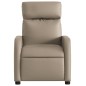 vidaXL Sillón de masaje reclinable cuero sintético color capuchino vidaXL Sillón de masaje reclinable cuero sintético color capuchino